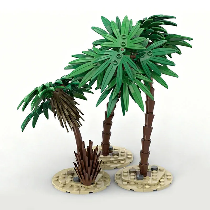 112 PCS Trees Collection Palm Trees MOC Anpassen Modularer Baustein Ziegel Beliebtes Modelldesign Kinder DIY Spielzeug Weihnachtsgeschenk