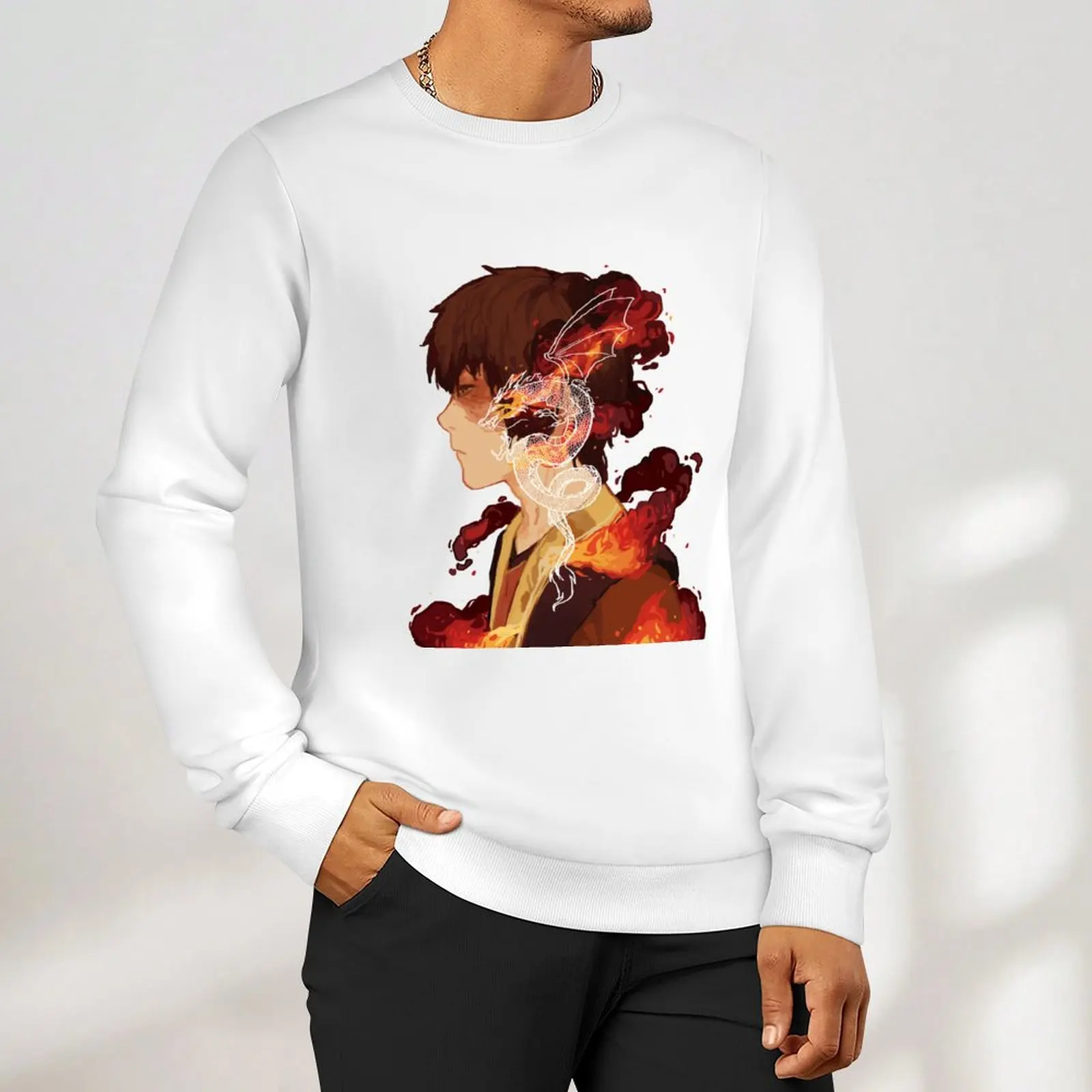 Zuko Sweatshirt men's coat male clothes aesthetic clothing graphic sweatshirts