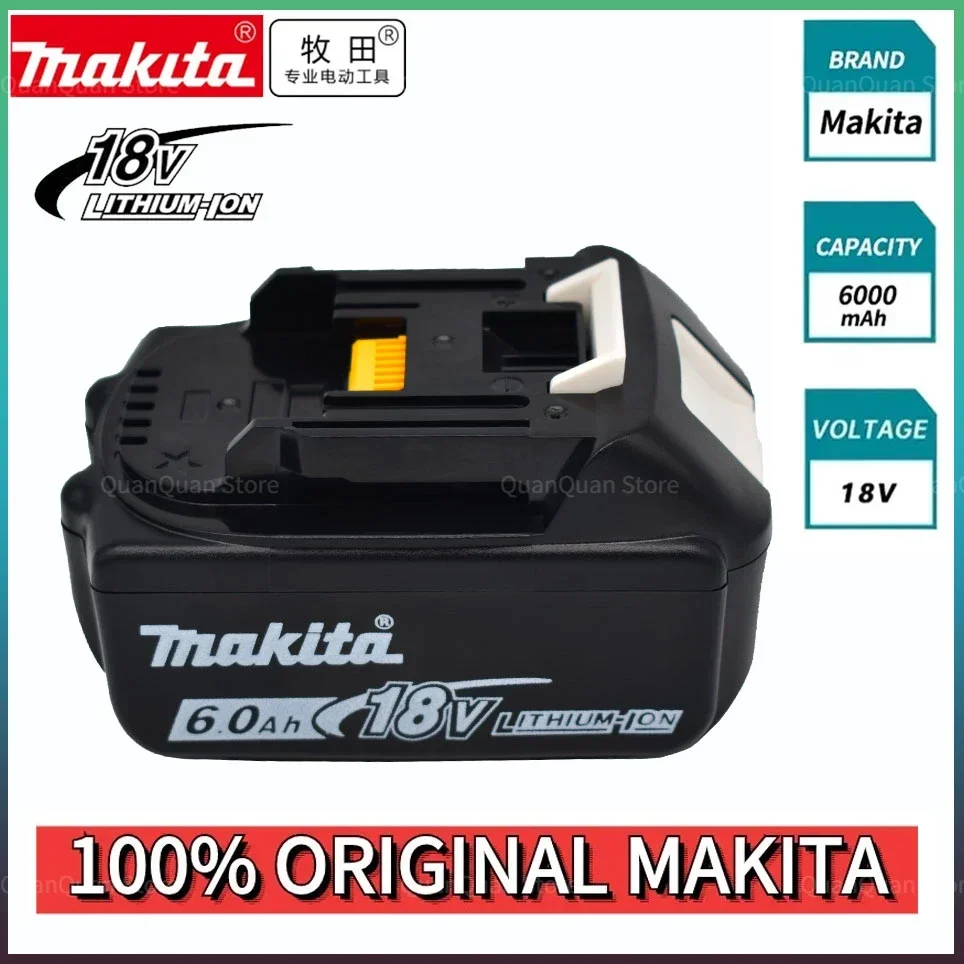 

Оригинальный Makita 18 в 6,0 Ач стабильная литий-ионная аккумуляторная батарея 18 в сверло сменные батареи BL1860 BL1830 BL1850 BL1860B