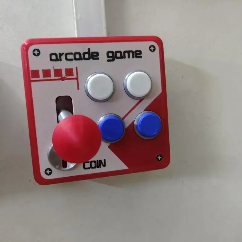 -1PC Retro Arcade Game Joystick Wall Light Switch Panel 80s Vintage Decorative Wall Plate Cover for Game Room Bedroom