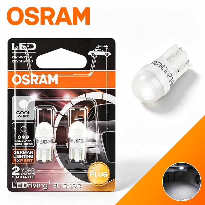 OSRAM 2/4/8PCS T10 LED Signal Lights W5W 194 LED CANbus Auto Bulb Car Interior Light Reading Lamp 6000K White 2825DW WholeSales