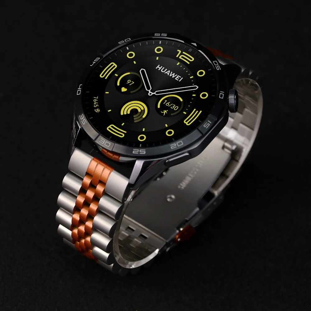 Huawei Watch 5 GT5pro 46mm GT2Pro GT346mm、Xiaomi Watch S4、Oppo Watch X対応 ビジネスブレスレット バンド 22mm ストラップ