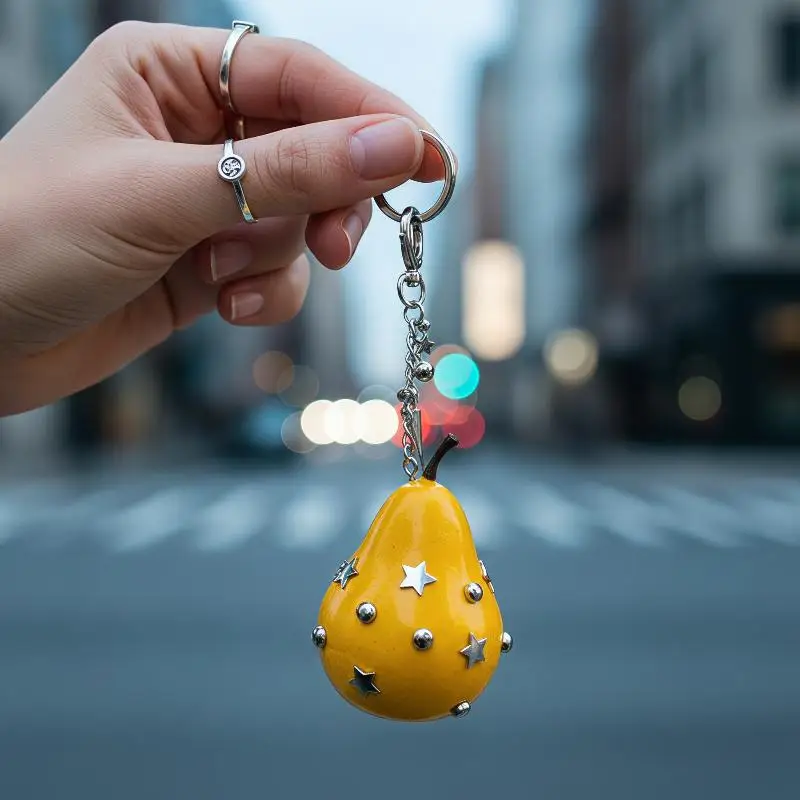 Kreativer Y2K 3D Tomaten-Schlüsselanhänger, Frucht-Anhänger für Taschen, ideales Geburtstagsgeschenk für Frauen und Mädchen – Detail 9