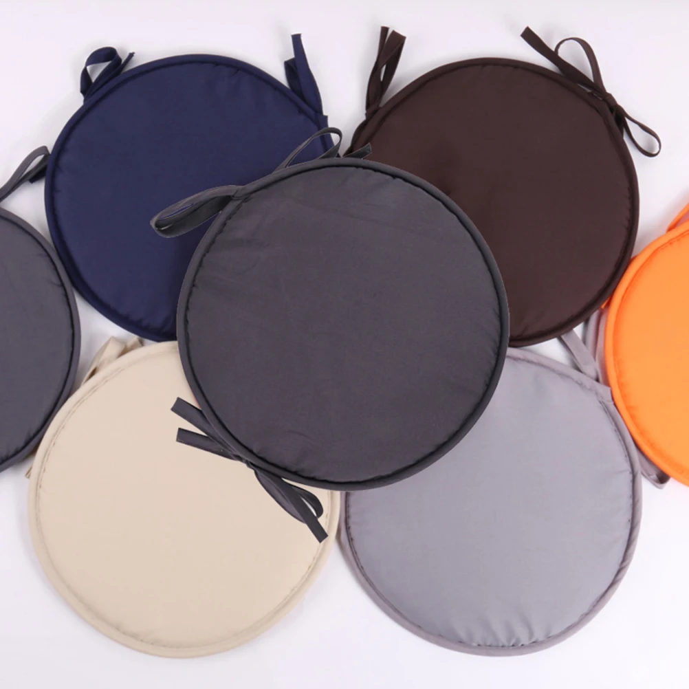 Cuscino del sedile ispessito Cuscini per sedie da pranzo rotondi in spugna di poliestere premium per cinghie per auto da ufficio, regali di design