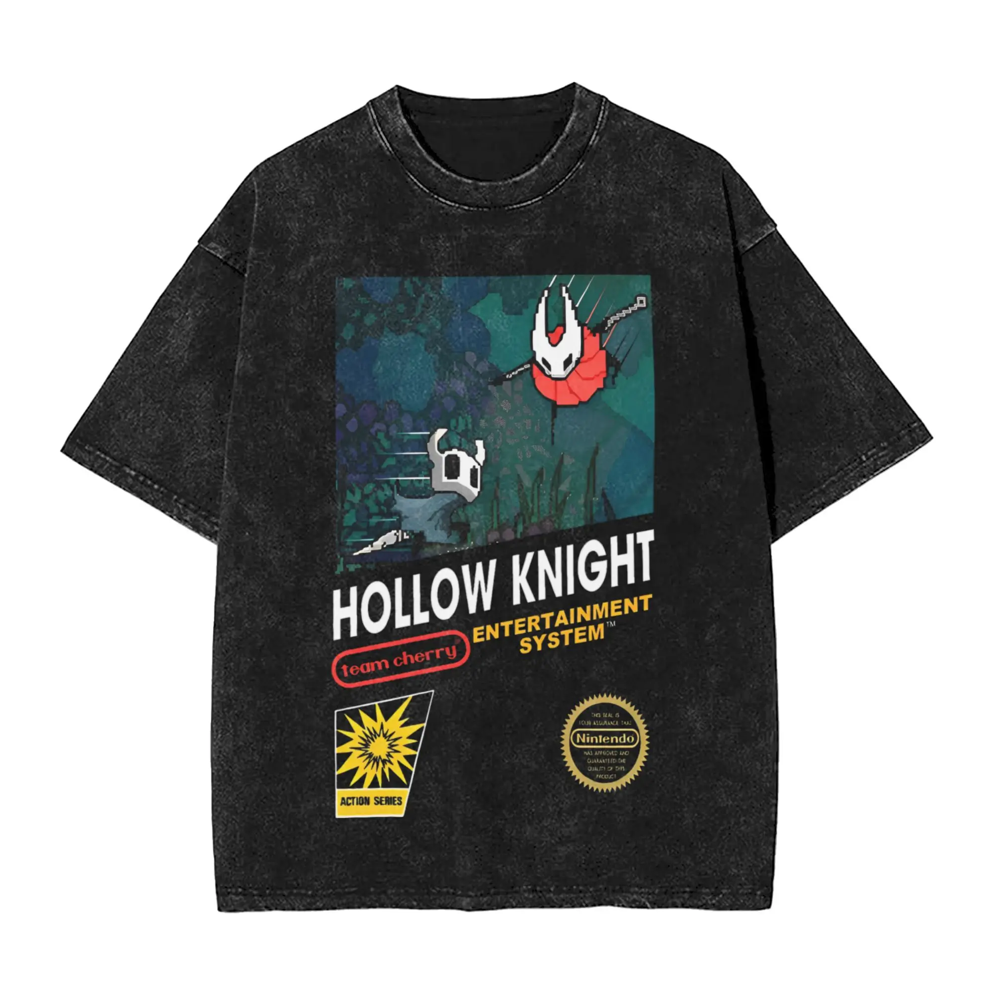 

Men Entertaiment System Art The Hollow Knight Adventure Game T Shirts Clothes Summer Street Style O Neck Harajuku Tee Shirt