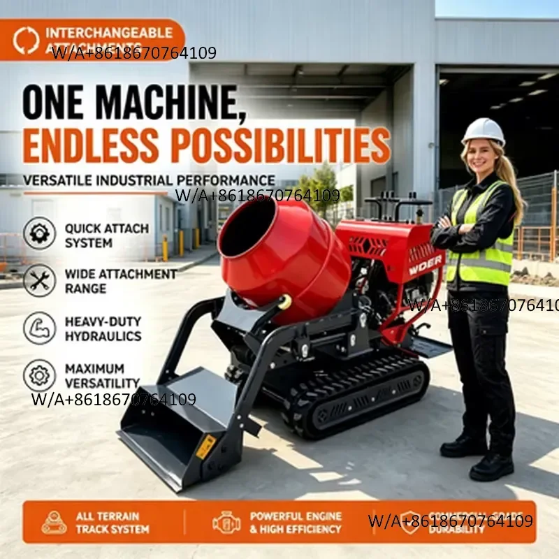Hot Seller F150 360 Degree Rotating 200kg Capacity Concrete Mixer Drum EPA Euro 5 Compact for Narrow Site