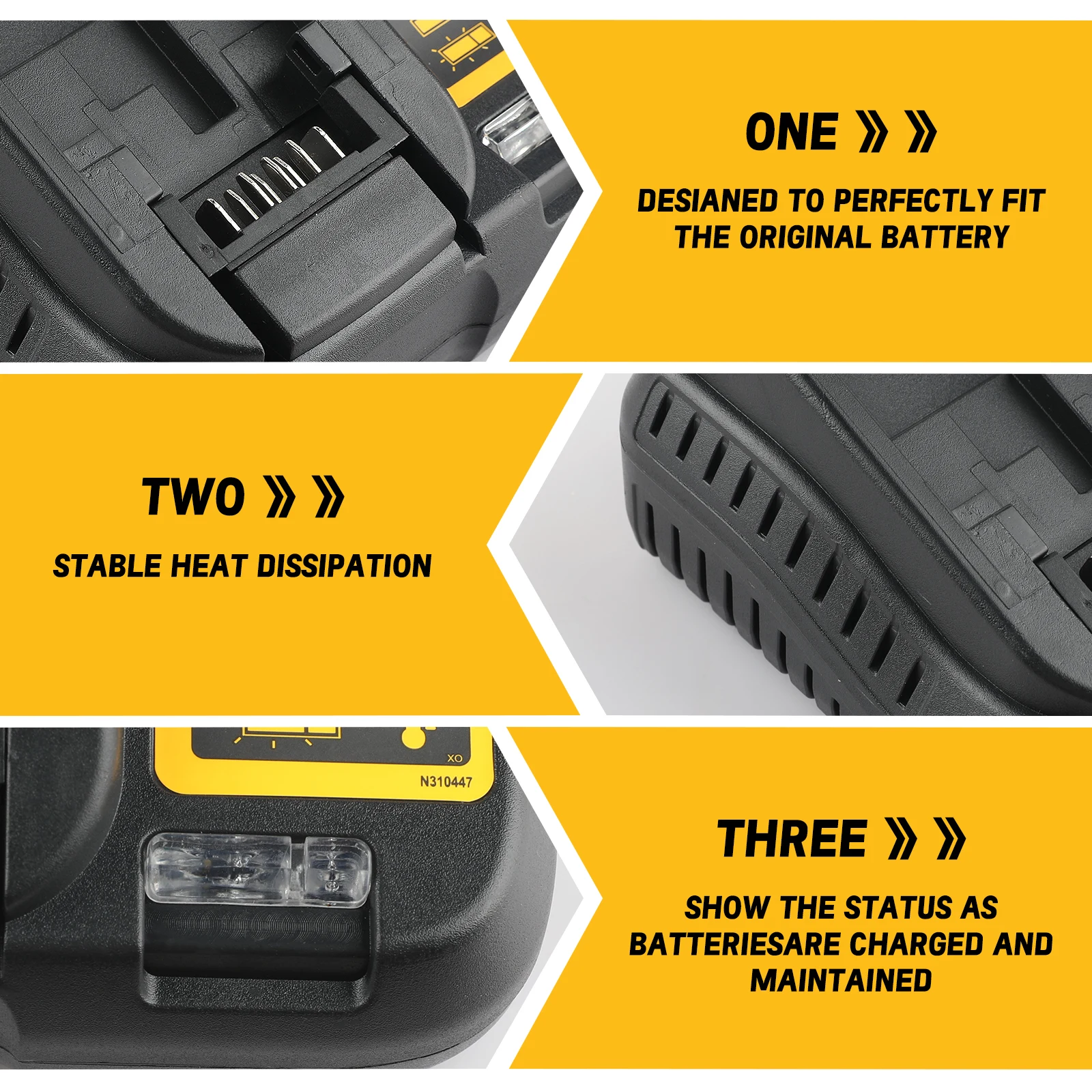 DEWALT DCB107 脱水リチウム電池充電器 - 最大 12V/20V、DEWALT DW089LG レーザーレベルに最適