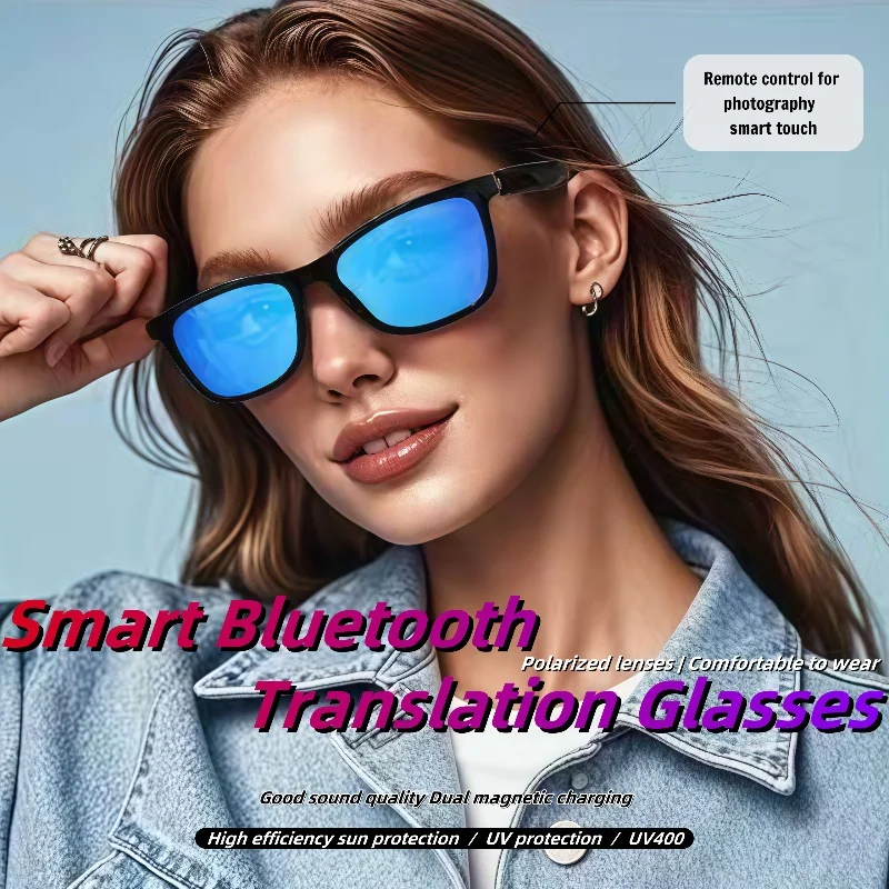 GS05 Upgrade Smart Glasses With Camera Video Recording AI  Photo Recognition Bluetooth Call Translation Voice Assistant Glasses