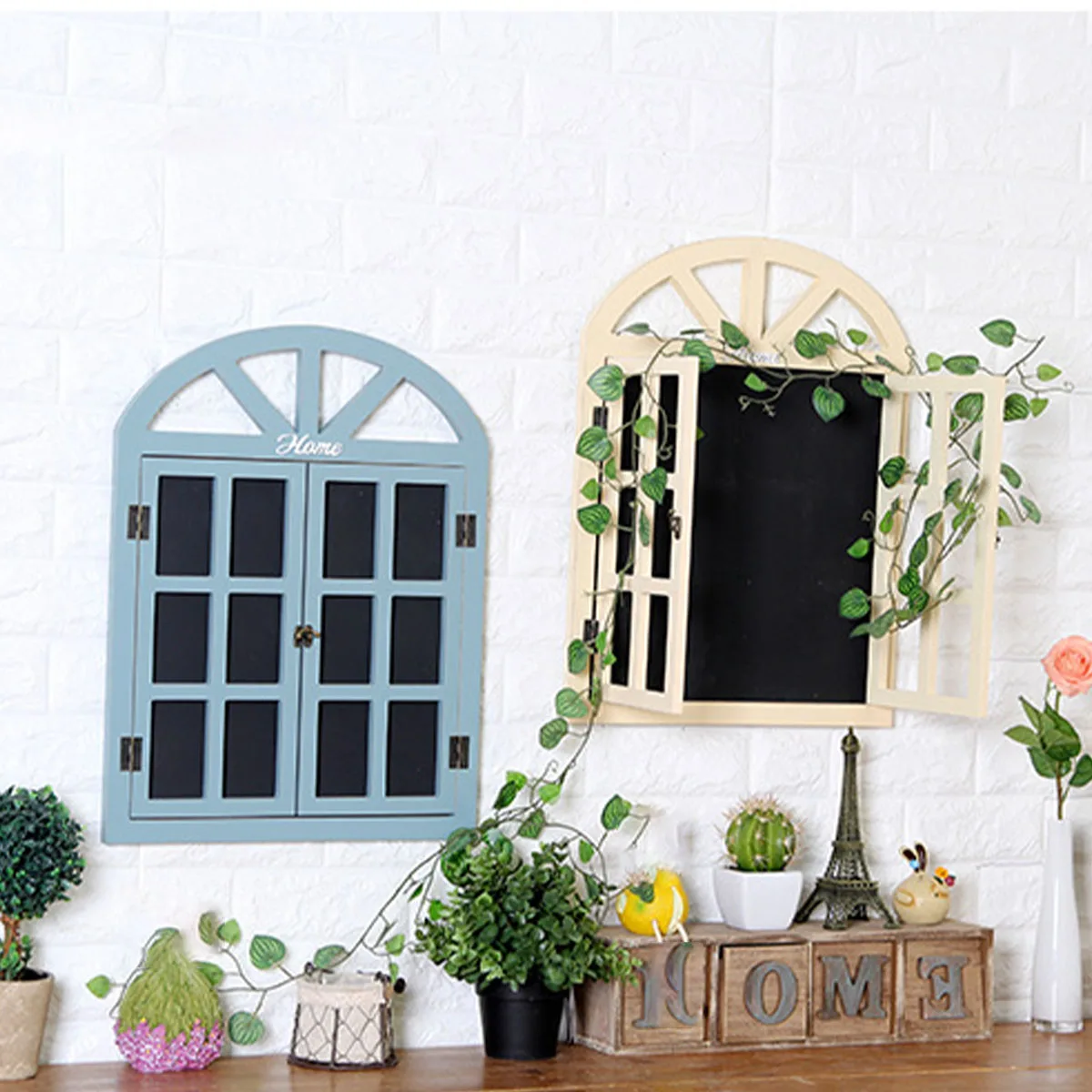 

Wall Window Frame Ornament, Wall Hanging Home Decoration, Wall Decor for Home Living Room Bedroom Housewarming Birthday Party