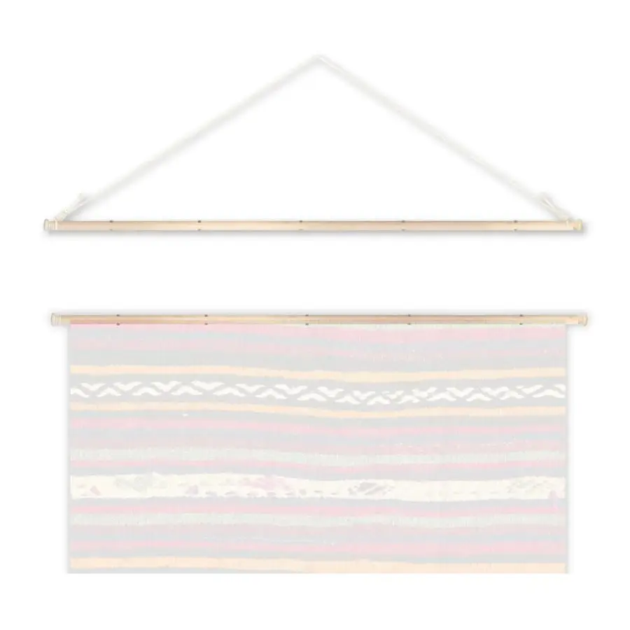 

Wood Tapestry Hanging Telescopic Rod Wooden Tapestries Hanger Room Adjustable 4860 Inch 2Pack Wall Hanging Bar Banner Hanger Pol