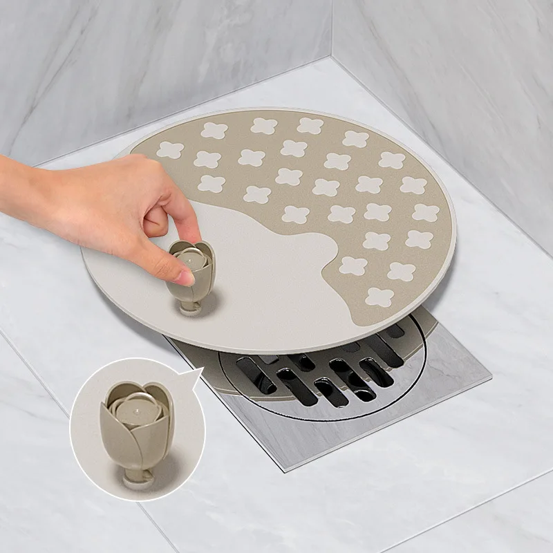 Floor drain deodorizer, silicone pad, toilet odor control sealing cover, blocked toilet drain to prevent odor return