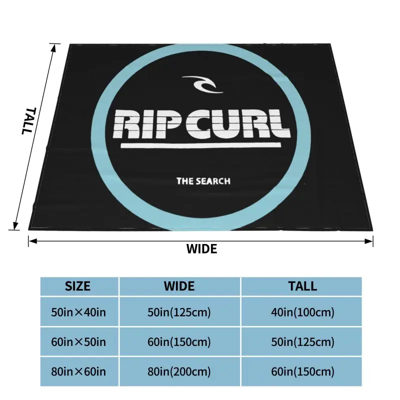 Rip Curl serie di ricerca Upf50 coperta divano letto di lusso biancheria da letto Super morbida getta le spese di famiglia