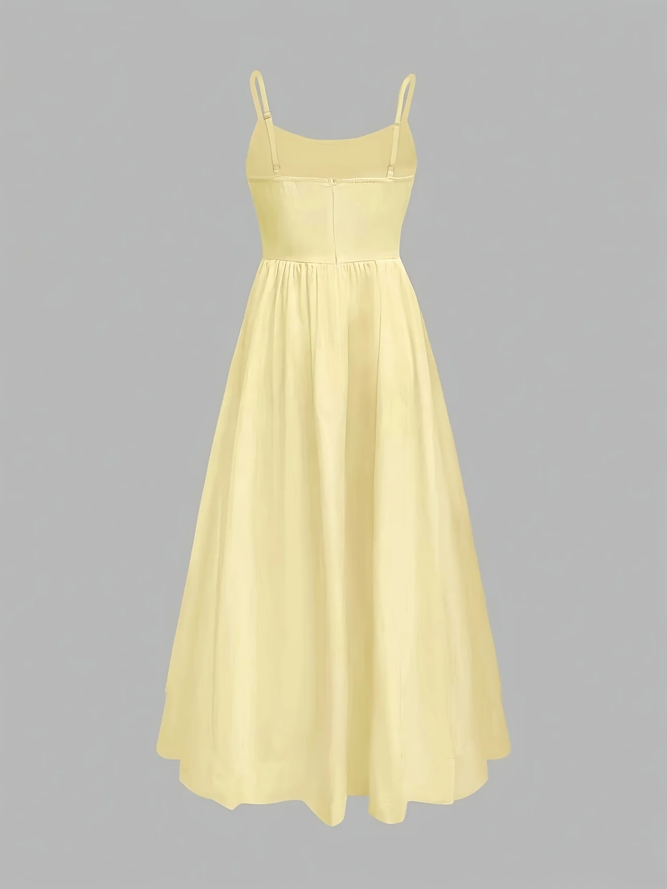 Elegant Directed Women's New Pure Color Sleeveless Chic Strap Dress Fashionable Minimalist Design Casual Comfortable Fit