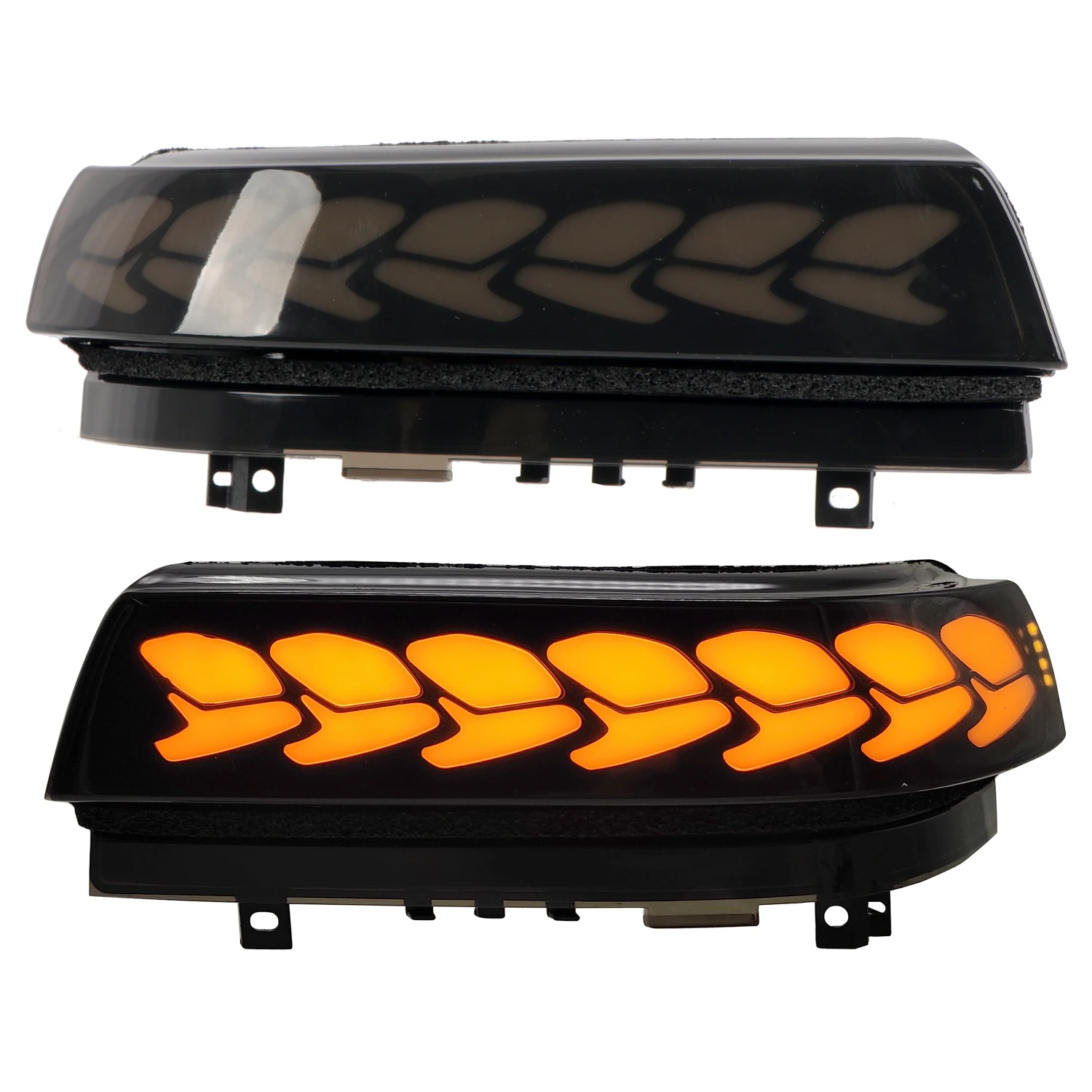 For Mitsubishi Pajero V80 V93 V95 V97 V98 2007-2021 Rear View Mirror Cover Trim Indicator Blinker Turn Signal Lights LED Strips