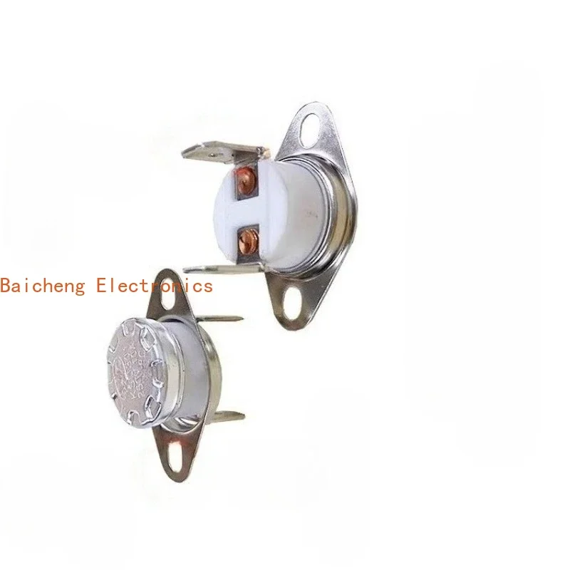 10PCS KSD301/KSD302 Ceramic Temperature Control Switch Bent Foot Active Ring 130 ° Normally Closed/Normally Open