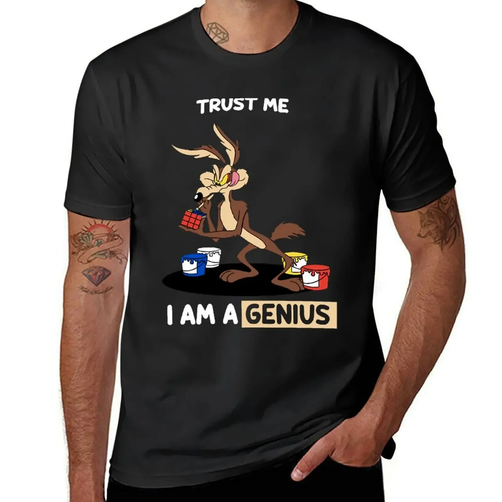 

Trust Me I Am A Genius T-Shirt oversized quick-drying korean fashion anime clothes mens t shirt graphic
