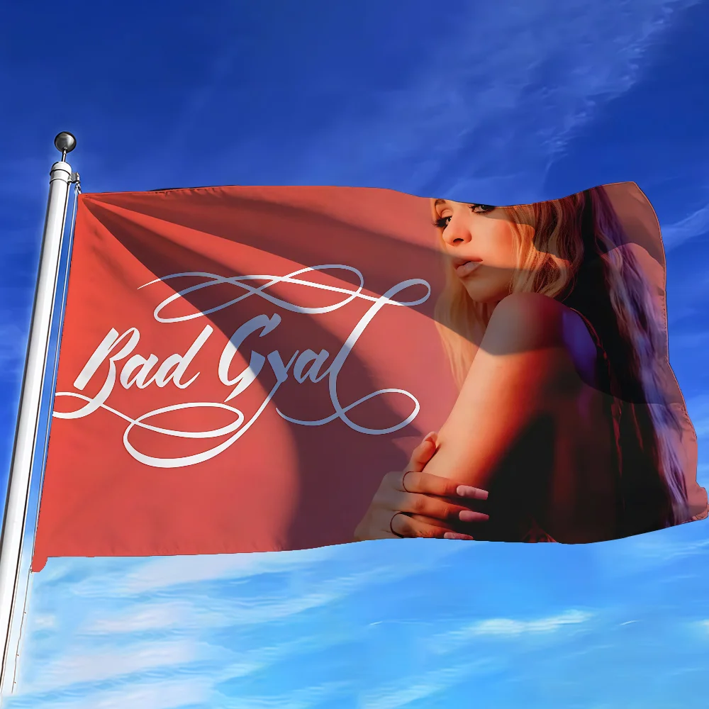 Singer B-Bad G-Gyal  flag For Bedroom Living Bar Garden Outdoor Active  Decoration Background And Concert