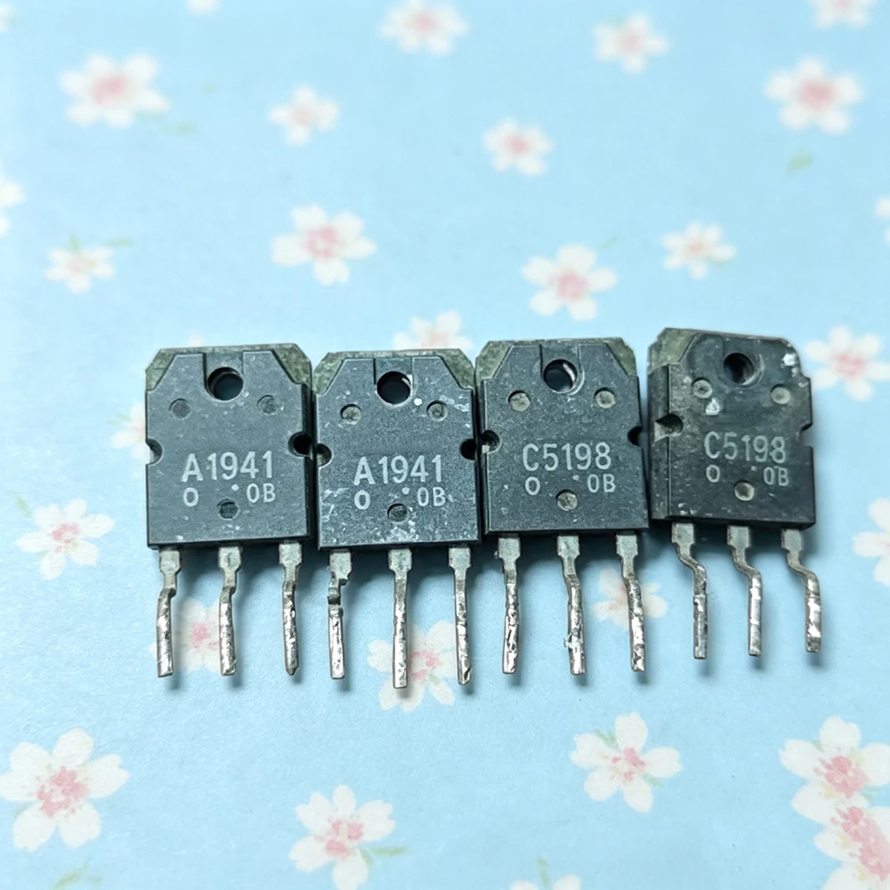 10pcs A1941 C5198 B688 D718 A1265 C3182 A1962 C5242 B817 D1047 A1939 C5196 A1264N C3181N 2SA1941 TO-3P Original disassembly