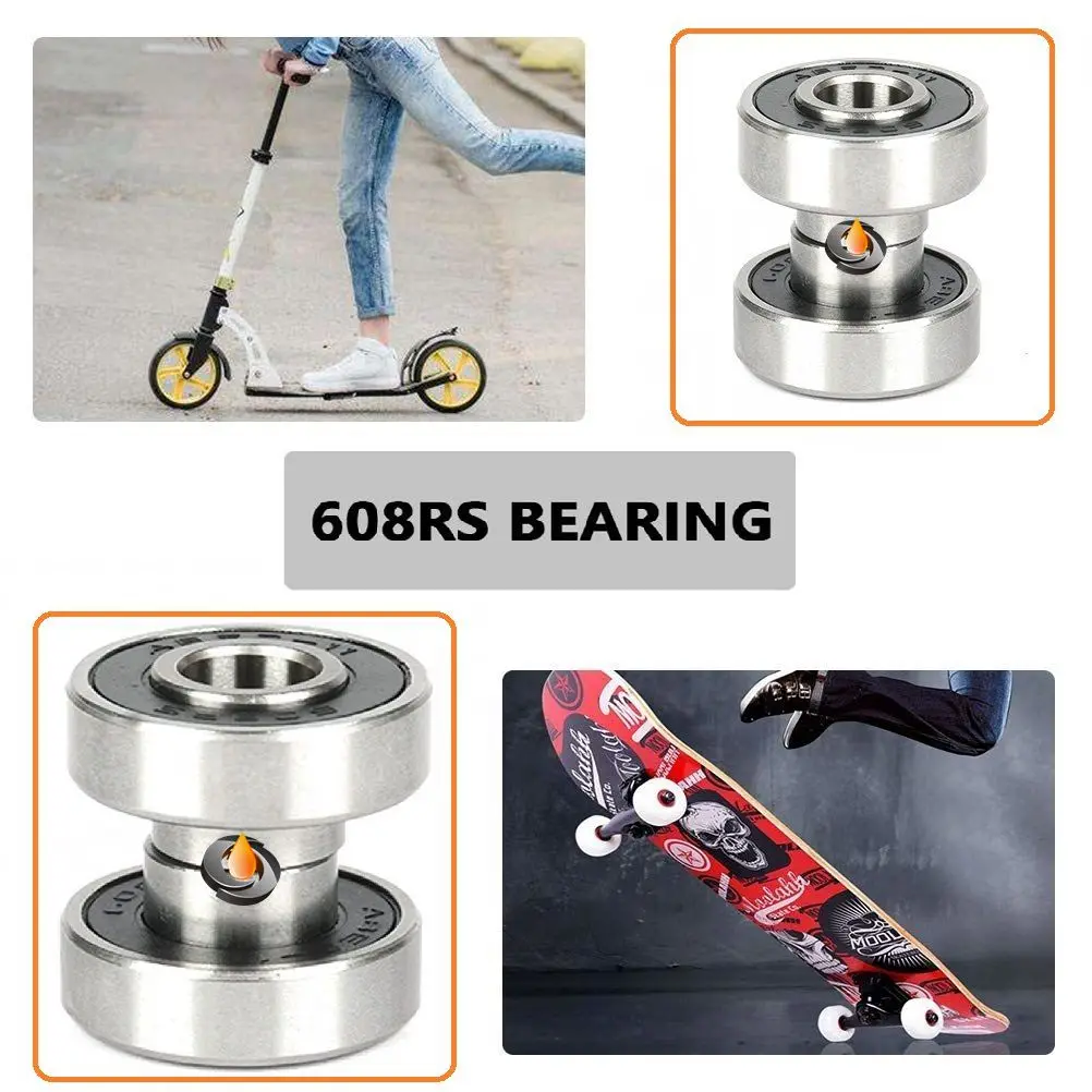 

608RS Шарикоподшипники для скейтборда ABEC7 Подшипник колеса для роликовых коньков 608 RS Антикоррозийный 608RS Герметичный вал 8x22x7 мм