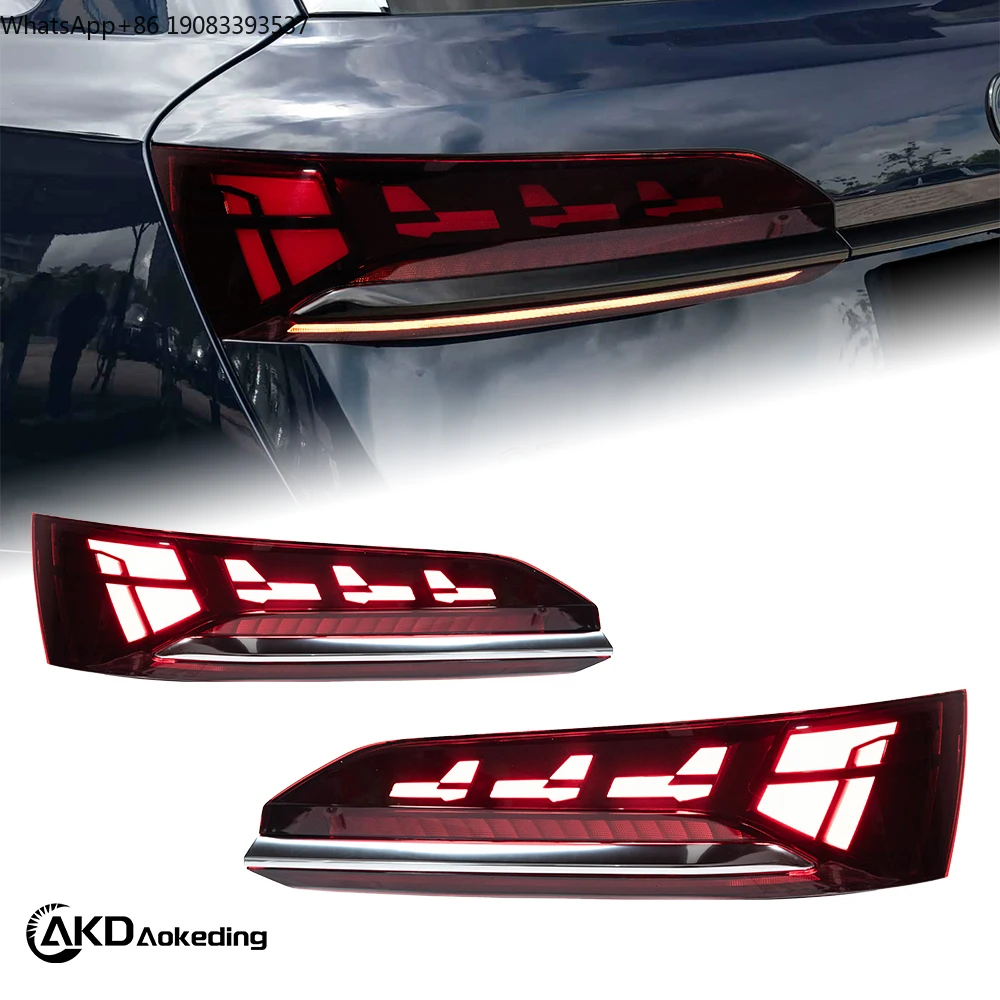 

Автомобильные фонари для Audi Q7: Светодиодные задние фонари 2020-2024 с динамической анимацией сигналов, стоп-сигналы для багажника, 12В, автомобильные аксессуары