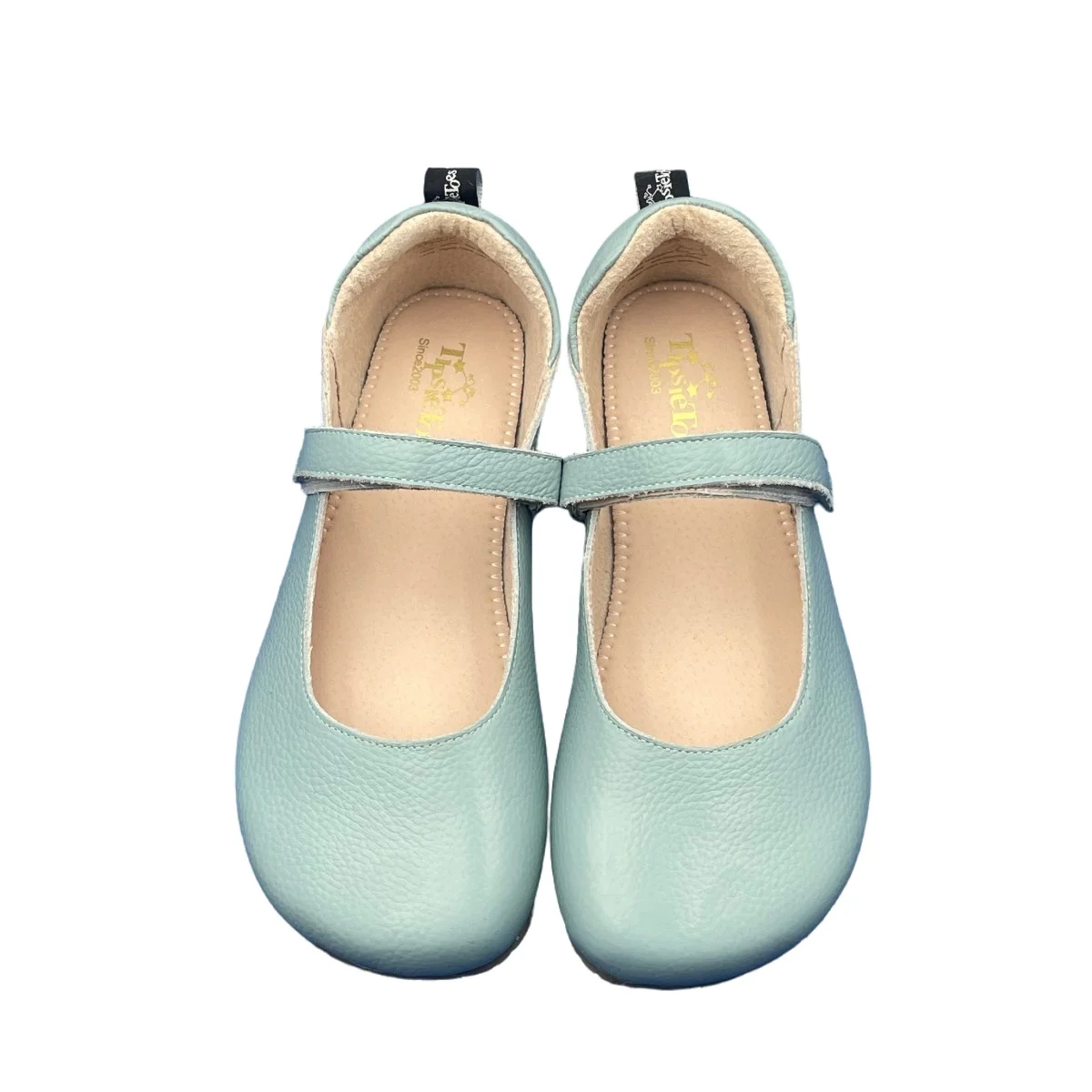 Tipsietoes 2025 Frühling Herbst Barfuß Kuh Wildleder Echtes Leder Frauen Ballerina Mit Null Tropfen Flache Weiche Sohle Breitere Zehen Box