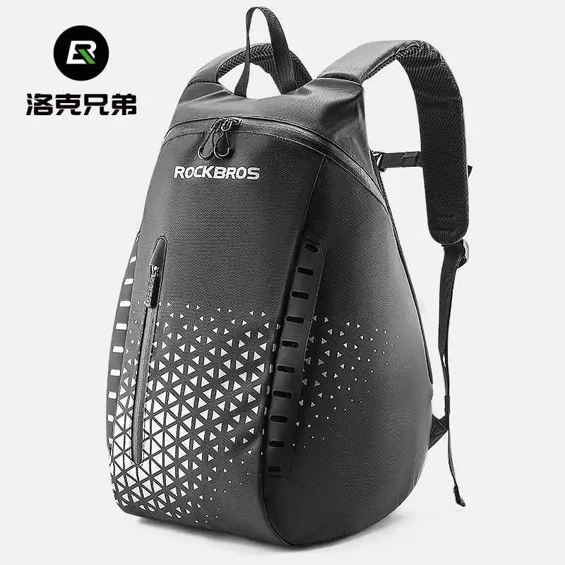 Motorcycles Helmet Bag 14.5L Locomotive Storage Bag Large Capacity Night Reflection Backpack Locomotive Ventilate Commuter Bag