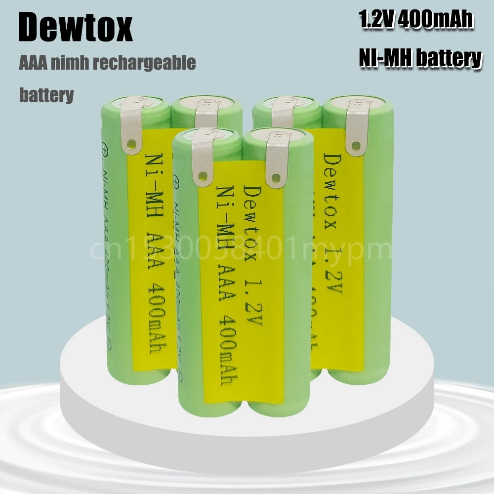 2.4V AAA Ni-MH Rechargeable Battery Cell 400mah for Electric Trimmer Shaver Razor RQ360 RQ361 YS523 YS524 YS525 YS526