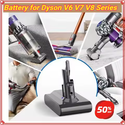 Battery for Dyson V6 V7 V8 Series DC62 SV11 SV10 Handheld Vacuum Cleaner Spare Battery Replacement Battery for Dyson