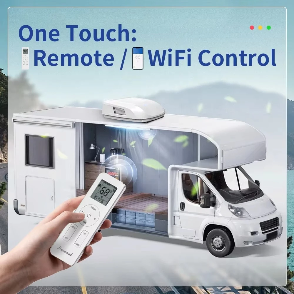 Оригинальный производитель 115 В R410a RV кондиционер система быстрого охлаждения и обогрева для дома на колесах кемпер автомобиля на крыше потолка переменного тока