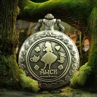 Montre de poche avec pendentif à Quartz pour fille mignonne, série forêt, cadeau tendance, vacances 2