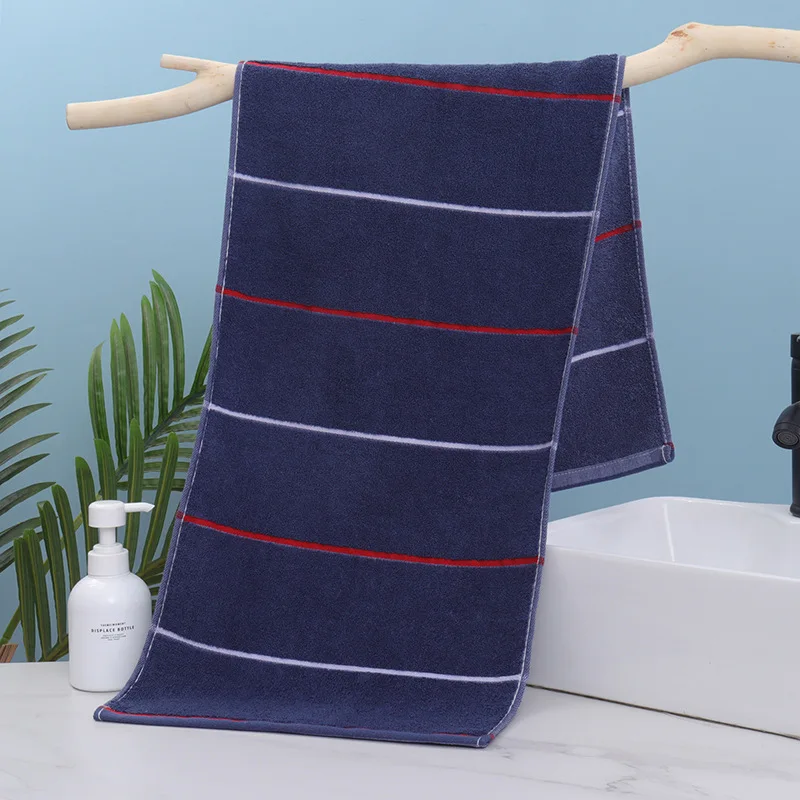 Extra-Long Bath Towel, Large Absorbent Gym Towel for Men and Women, 34×110 Cm