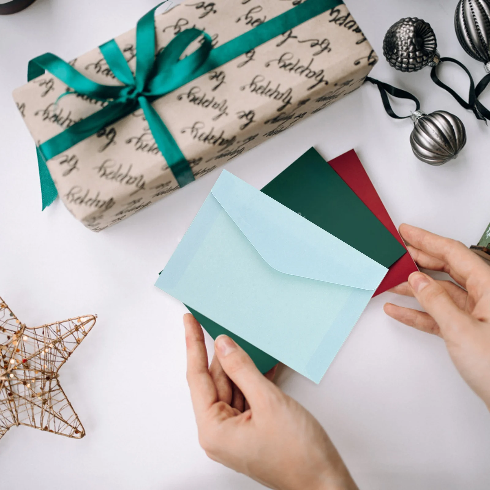 

50Pcs Colored Envelopes Vintage Minimalist Design Greeting Cards Birthday Wedding Invitations Mailing Colored Envelopes