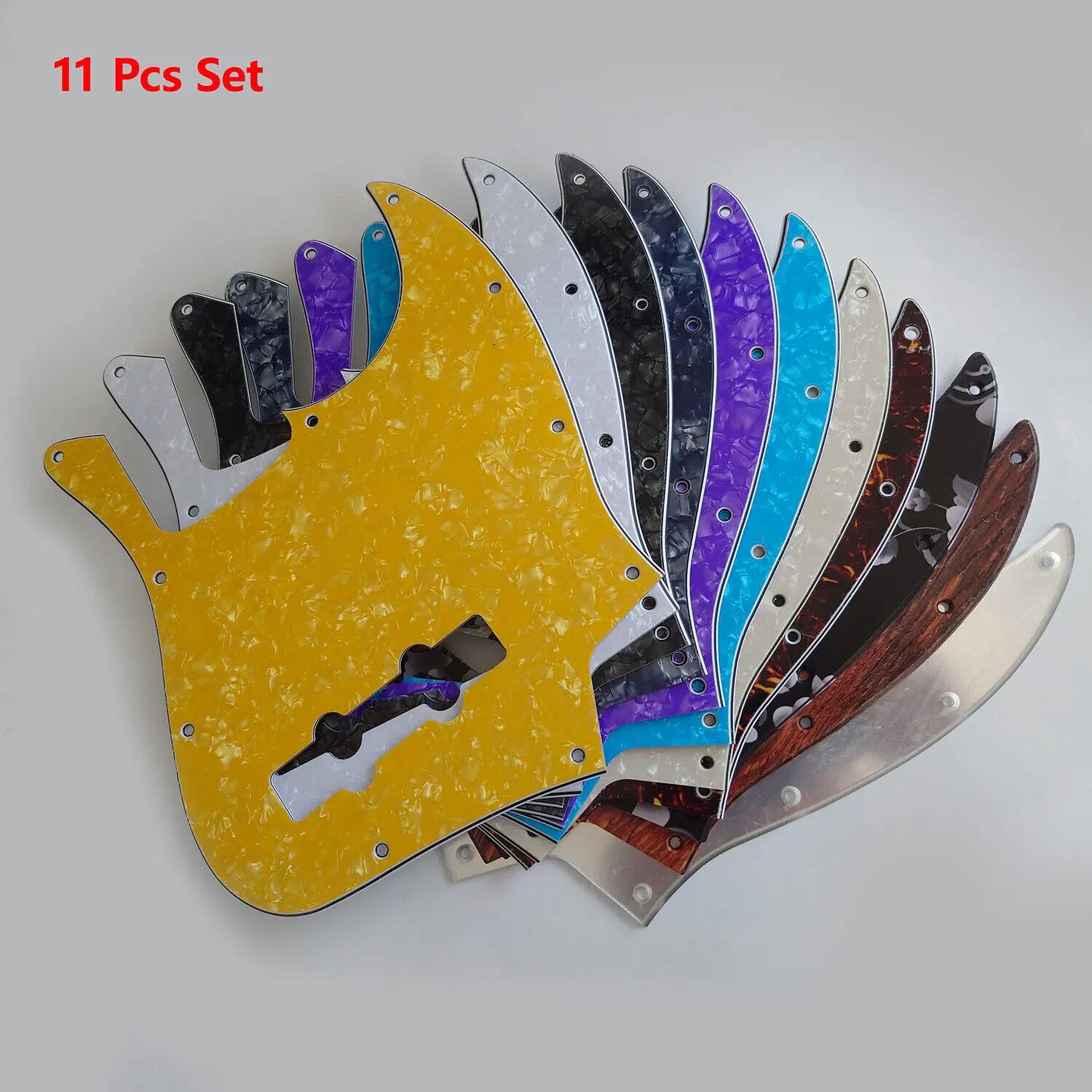 Jazz J Bass Pickguard Full Range of Colors for Standard 4 String Jazz J Bass Guitars Replacement Parts