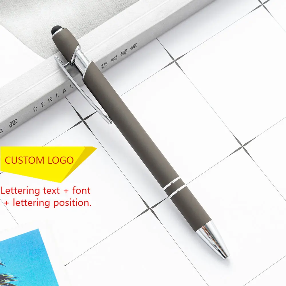 100 Pcs Custom Logo Pen Student Writing Kawaii Pens Creative Drawing Tools School Supply Stationery