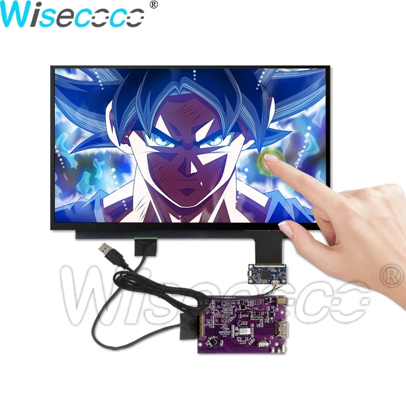 15.6 Inch 4K UHD IPS AMOLED Display 3840*2160 Ultra-thin OLED Screen USB Capacitive Touch Panel Module eDP Driver Board Wisecoco