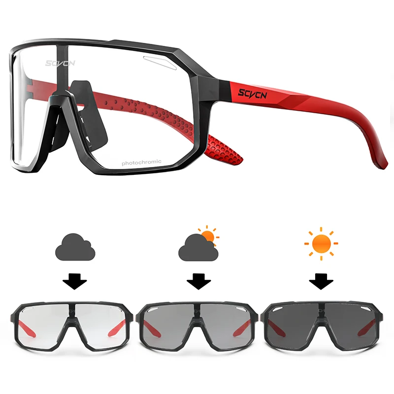 SCVCN HEIßER MTB Radfahren Gläser für Männer Frauen Outdoor Sport Laufen Fahren Sonnenbrille UV400 Straße Laufen Fahrrad Fahrrad Brille 5