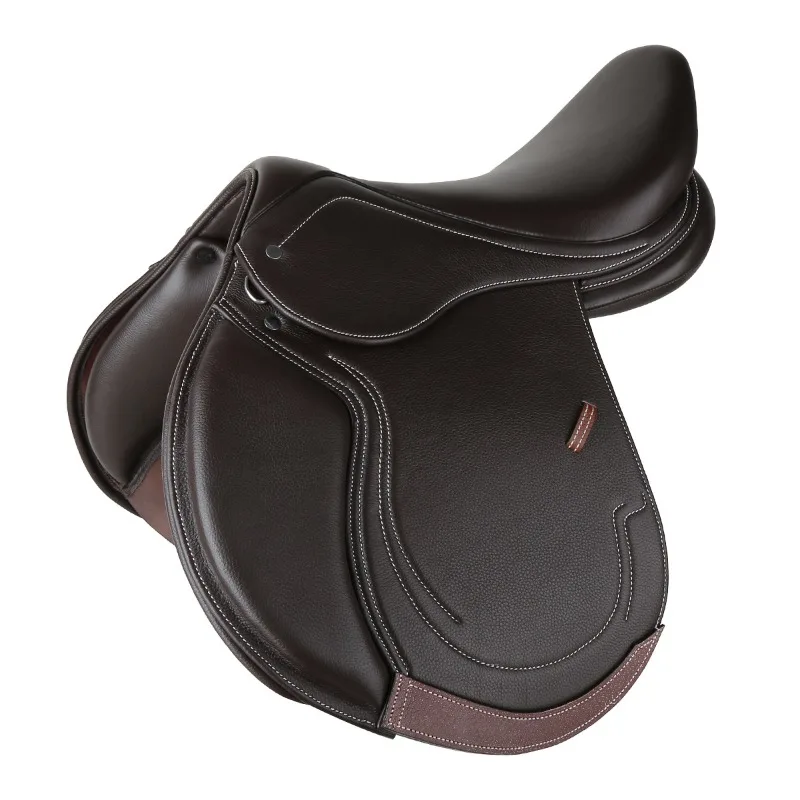 Sela, sela de couro, composto, pommel composto de couro, equitação