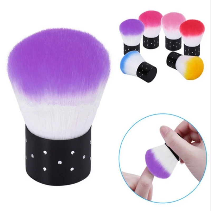 1Pcs Nail Nail Tools Cleaner Dust Cleaning Brush Soft Art Nail Brush Acrylic UV Polish Gel Manicure and Pedicure Clean Tool