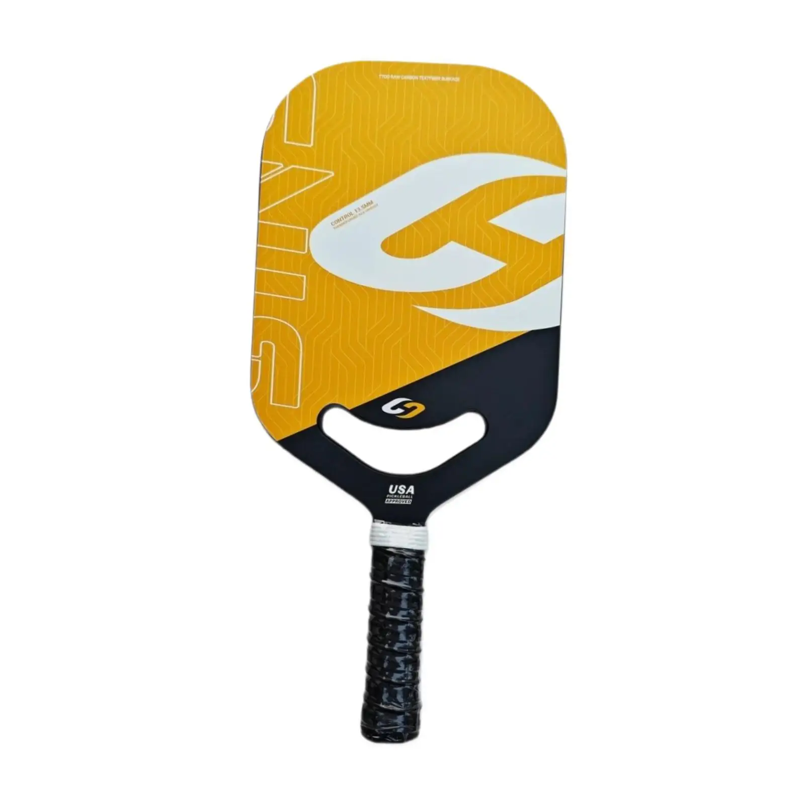 Paleta de Pickleball de fibra de carbono de 13,5 mm de grosor para equilibrio de control de consistencia