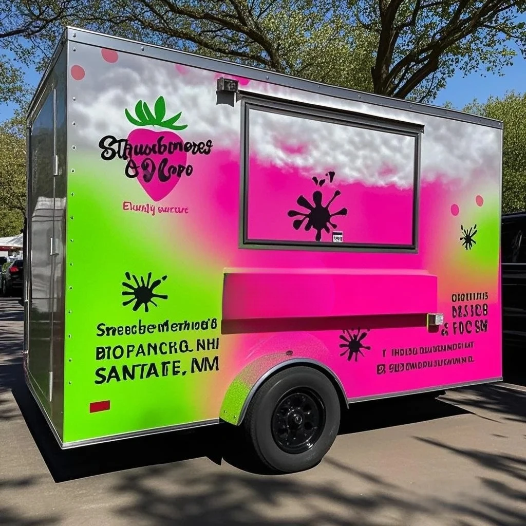 

Concession Shop BBQ Pizza Coffee Trailer Mobile Fast Food Truck With Full Kitchen Equipped Food Trailers