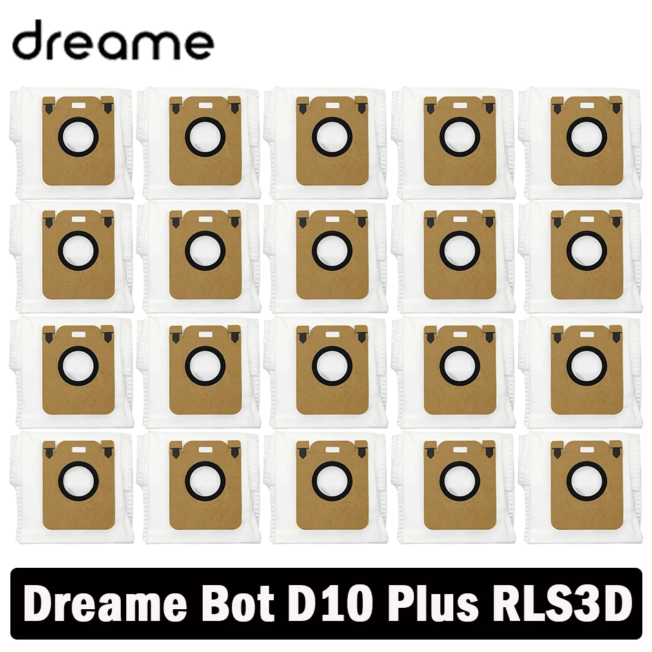 Dust Bag Dreame Bot D10 Plus Accessories RLS3D Robot Vacuum Cleaner Bags Dirty Bag Replacement Spare parts