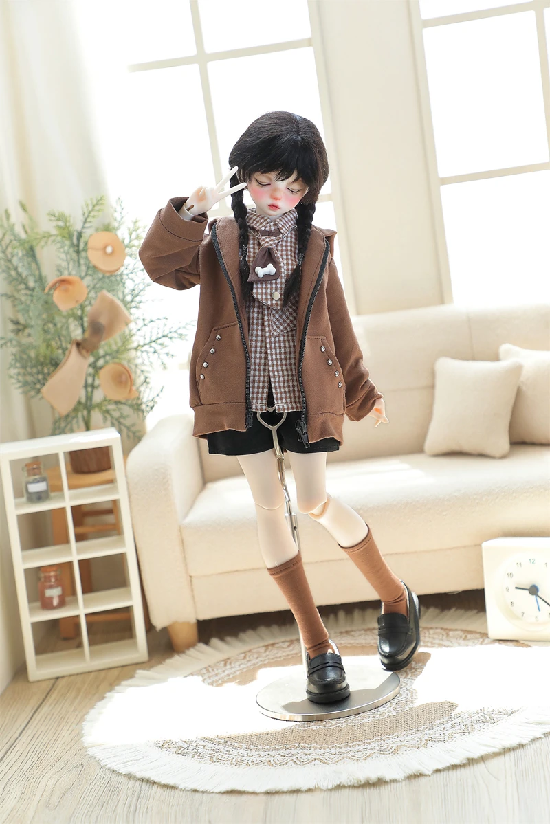 BJD doll clothes suitable for 1/4 size Brown sugar meow clothes set doll accessories（5 points）