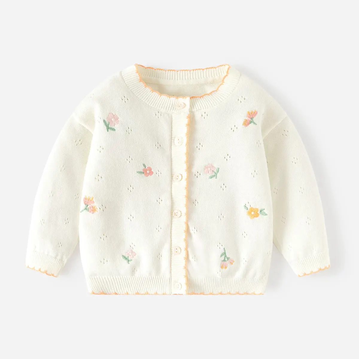 

Summer newborn 6-9 month baby girl clothes knitted cardigan jacket for infant baby clothing fashionable design printed sweaters