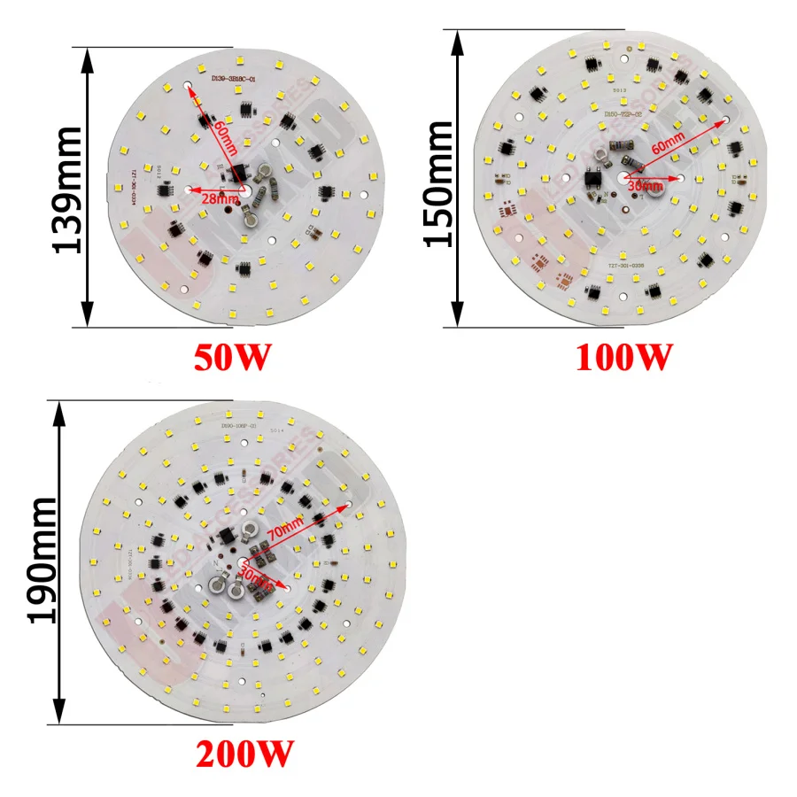 AC 220v led pcb SMD2835 50W 100W 200W integrated ic driver, Led beads smart IC SMD, Led Light Source For bay light