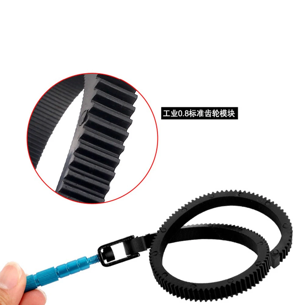 Mcoplus 5 peças de foco com zoom ajustável, alavanca de escala com anel de engrenagem para lente de câmera Canon Nikon Sony