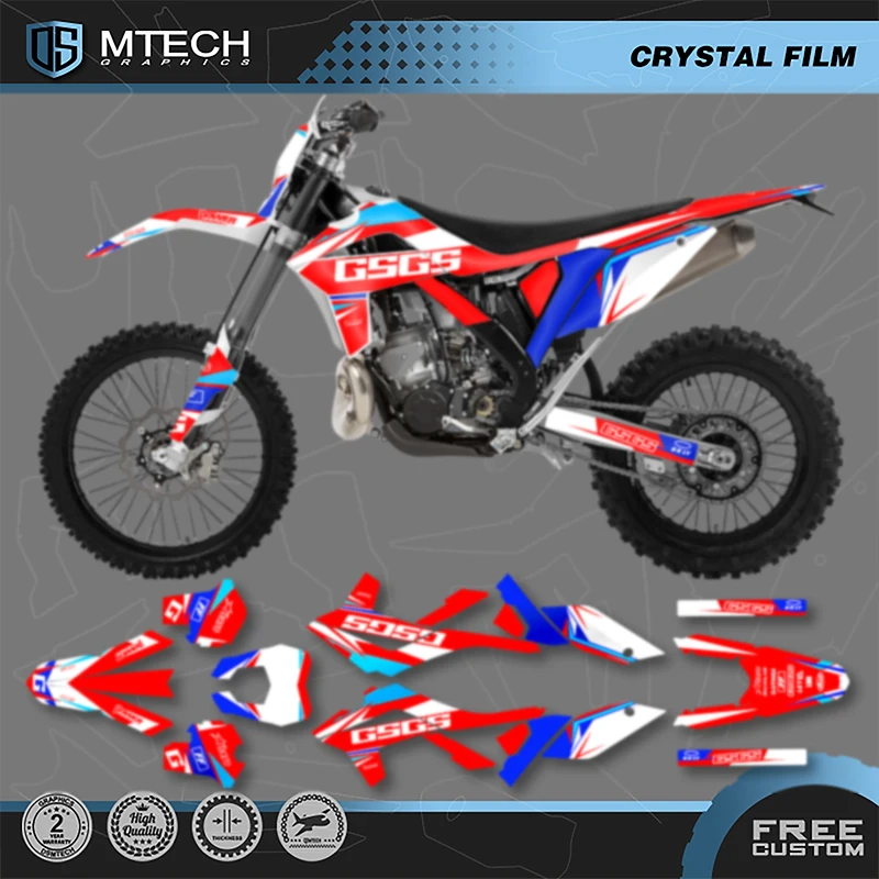 DSMTECH دراجة نارية الرسومات الشارات ملصقات أطقم ل GASGAS الغاز EC 125 250 300 350 450 2012 2013 2014 2015 2016 2017 010