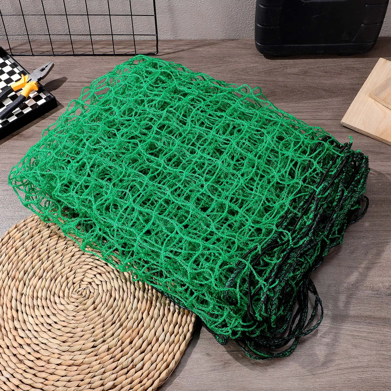

15pcs Truck Bed Cargo Net Nylon Trailer Net for Pickup Large Size Anti Fall Netting Roof Carrier Luggage Rack Camp Move Dump Run