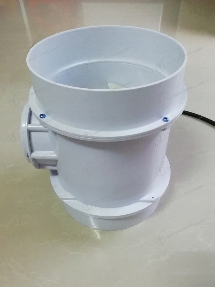 PP Corrosion Resistant Duct Fan ZL 250 Axial Flow Fan 220V Silent High Speed for Laboratory Fume Hood Ventilation
