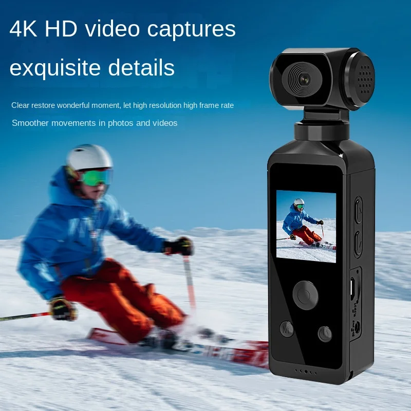 Cross-border new 4K Sport Pocket camera 270-degree rotation Creative Handheld camera Outdoor sports camera