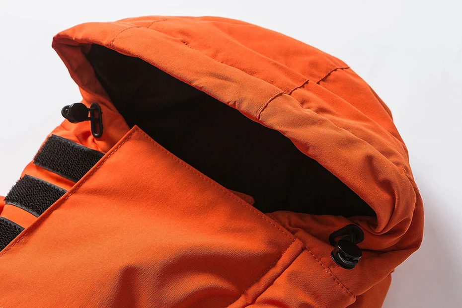 Men's Winter Jackets Thicken Warm Parkas Coats Multi Pockets Mask Caps Padded Jackets Man Winter Parkas Outwear